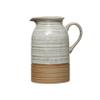 12 oz. Stoneware Creamer, Reactive Glaze, White view 1