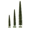 Creative Co-Op Rattan Tree with LED Lights and Wood Base, Green view 3