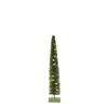 Creative Co-Op Rattan Tree with LED Lights and Wood Base, Green view 4