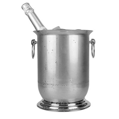 KDLK ice Bucket for Cocktail bar Stainless Steel Ice Bucket,Thick Champagne Bucket Party Beerbarrel Chill Station Camping Beverage Bucket Cooler Carry Handle