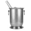 KDLK ice Bucket for Cocktail bar Stainless Steel Ice Bucket,Thick Champagne Bucket Party Beerbarrel Chill Station Camping Beverage Bucket Cooler Carry Handle view 1