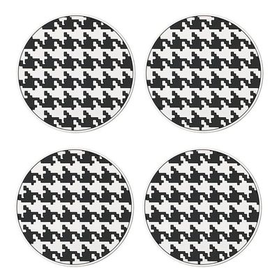Follicomfy Car Coasters for Cup Holder Silicone Car Cup Holder Coasters Pack of 4 (4 Pack/B)