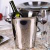 ice bucket for cocktail bar 5L European Stainless Steel ice Bucket, Wine ice Bucket, Champagne Bucket, Silver view 3