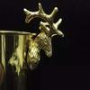ice bucket for cocktail bar Golden Reindeer Head Stainless Steel Ice Bucket 5L For Parties/for Wine, Cocktail And Garden Drinks Cooler view 2
