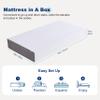 Amazon Basics Memory Foam Mattress, Medium Firm, 10 Inch, Twin, White/Grey view 2