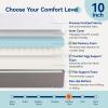 Amazon Basics Memory Foam Mattress, Medium Firm, 10 Inch, Twin, White/Grey view 4