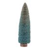 Creative Co-Op Sisal Bottle Brush Tree with Wood Base, Blue Ombre view 1