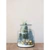 Creative Co-Op Sisal Bottle Brush Tree with Wood Base, Blue Ombre view 2