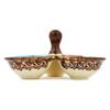 Polmedia Polish Pottery Condiment Dish UNIKAT - Fresh Air Pattern Handmade in Boleslawiec Poland + Certificate of Authenticity view 3