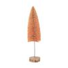 Creative Co-Op Bottle Brush Tree with Wood Base, Peach view 1