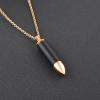SHEIL Free Custom Engraving Paw Print & Bullet Urn Necklace for Pet Ashes Memorial Urn Pendant Cremation Keepsake Jewelry view 4