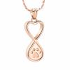 SHEIL Pet Memorial Pendant Stainless Steel Infinity Heart Cremation Jewelry for Ashes of Dog/Cat - Memorial Ash Keepsake view 1