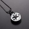 SHEIL Star & Round Shape Stainless Steel Cremation Locket Jewelry Hold Pet/Human Casket Ashes Memorial Urn Necklace Pendant view 2