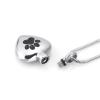 SHEIL Paw in My Heart Stainless Steel Cremation Pendants Necklace Hold Dog/Cat Ashes Casket Keepsake for Pet Memorial Jewelry view 2
