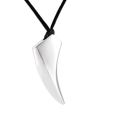 SHEIL High Polsihed Ivory Stainless Steel Funeral Jewelry Loss of Pet Cremation Urn Jewelry Ashes Holder Necklace - Engravable