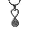 SHEIL Pet Memorial Pendant Stainless Steel Infinity Heart Cremation Jewelry for Ashes of Dog/Cat - Memorial Ash Keepsake view 1