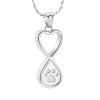 SHEIL Pet Memorial Pendant Stainless Steel Infinity Heart Cremation Jewelry for Ashes of Dog/Cat - Memorial Ash Keepsake view 1