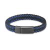 SHEIL Cremation Jewelry Urn Bracelet for Ashes Memorial Braided Leather Urn Bracelet Wristband for Men Keepsake Urn Bangle Jewelry,20cm view 1