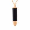 SHEIL Free Custom Engraving Paw Print & Bullet Urn Necklace for Pet Ashes Memorial Urn Pendant Cremation Keepsake Jewelry view 1