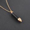 SHEIL Free Custom Engraving Paw Print & Bullet Urn Necklace for Pet Ashes Memorial Urn Pendant Cremation Keepsake Jewelry view 4