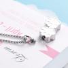SHEIL Double Dog Paw Stainless Steel Cremation Memorial Jewelry Loss of Pet Keepsake Urn Necklace for Ashes view 3