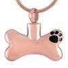 SHEIL Paw Print Bone Shape Dog Pet Memorial Jewelry Urn Pendant Necklace for Ash Cremation Jewelry Keepsake view 1