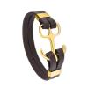 SHEIL Anchor Cremation Bracelet for Ashes Leather Urn Bangle for Loved Ones Ashes Holder Keepsake Cremation Jewelry,18cm view 1