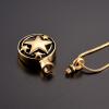 SHEIL Star & Round Shape Stainless Steel Cremation Locket Jewelry Hold Pet/Human Casket Ashes Memorial Urn Necklace Pendant view 4