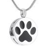 SHEIL Enamel Dog Bone/Paw Print Keepsake Jewelry Pet Funeral Urn Necklace Ashes Holder Cremation Pendant for Dog view 1