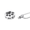 SHEIL Enamel Dog Bone/Paw Print Keepsake Jewelry Pet Funeral Urn Necklace Ashes Holder Cremation Pendant for Dog view 2