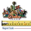 Dallas, Texas City Magnet by Classic Magnets, 3D Rubber Vintage-Style Collectible Souvenirs and Gifts Made in the USA, 4.4" x 3.2" view 2