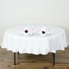 1 Pcs 70" White 100% Cotton Round Tablecloth Catering Home Dinner Linens view 1