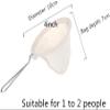 2Pcs Reusable Coffee Sock Filter Cloth Strainer Stainless Steel Handle Cloth Tea Strainer Filter for Home Office Handmade Colador De Cafe Use4-inchi view 2