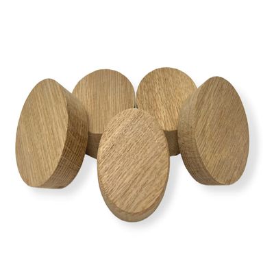 2-Inch American White Oak Wood Bourbon Wine Barrel Cask Keg Bung Plug - Great for Home Brewers, Distillers, Wine Enthusiasts (5-Pack)