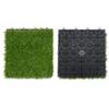 Artificial Grass Turf Tile Artificial Interlocking Lawn Tiles, All-Weather Indoor and Outdoor Splicing Floor, Suitable for Bathroom/Football Field/Kindergarten (Size : 18pcs) view 1