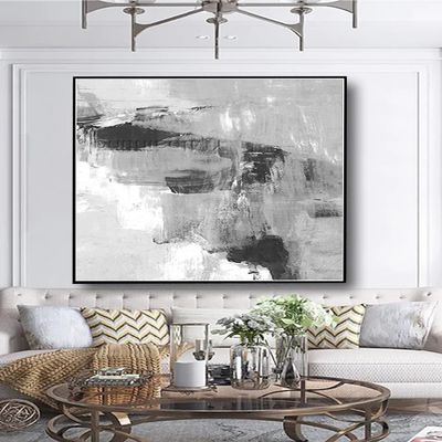 100% Hand Painted Modern Abstract Oil Painting Heavily Texture On Canvas Wall Art Picture Living Room Bedroom Decor Frameless 50x50 inch