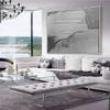 100% Hand Painted Black And White Art Big Size Modern Abstract Ocean sea thick knife landscape artwork oil painting Canvas For Living Room Decor 60x60 inches view 3
