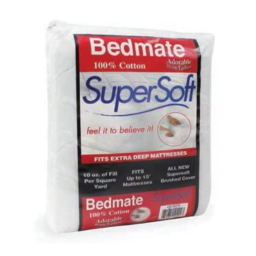 Bedmate Super Soft Cotton Touch Fitted Mattress Pad and Cover, Fits 15 Inches Deep Mattress (Full)