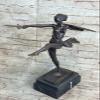 EUROPEAN BRONZE Bronze Art Deco Amazon Signed ZACH Statue Female Warrior HOT CAST Sculpture Nude Handmade Deal Gift Art Nouveau view 1