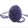 Set of 10 Yarn Pompoms Small 1.5 inch Pom Poms with Tails for Earrings and Crafts (Lavender) view 1