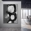 100% Handmade Gray Abstract Thick Textured Oil Painting On Canvas Living Room Modern Home Decoration Mural Bedroom Wall Art 72" x 72" view 4