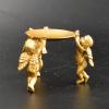 Brass Angel Statue Candle Holder Ornament Home Decorations, Living Room Desktop Angel Statue Candelabra Nordic Copper Crafts view 4