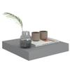 FAMIROSA 4PCS Floating Wall Shelves, Gray Wall Mounted Shelves with Invisible Brackets for Bedroom Living Room Bathroom Kitchen, Shelves for Wall Decor Storage, 9.1" x 9.3" x 1.5" view 3