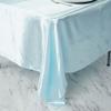 1 Pcs Light Blue Satin 72x72 Square Table Overlay Wedding Party Decorations view 3