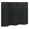 FAMIROSA 6-Panel Room Divider Black 94.5"x70.9" Steel d,Weight-69 lbs view 1