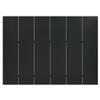 FAMIROSA 6-Panel Room Divider Black 94.5"x70.9" Steel d,Weight-69 lbs view 2