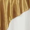 1 Pcs Gold 60x60 Satin Square Table Overlay Wedding Party Catering Supplies view 3