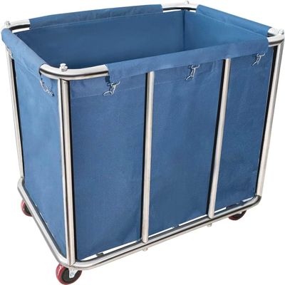 11.35 Bushel Industrial Rolling Laundry Cart,Commercial Laundry Basket Household,Large Heavy Duty Laundry hampers with Wheels,for Hotel/Laundry/School/Home,35.4''Lx25.6''WX31.5''H,400L