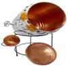 Copper Dispenser White Printed 8 Litre Copper Water Dispenser (Matka) & Glass 300 Ml With Stand. Container Pot with 100% Pure Copper and Ayurvedic Health Benefits (8000 ml) view 2