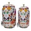 Copper Dispenser White Printed 8 Litre Copper Water Dispenser (Matka) & Glass 300 Ml With Stand. Container Pot with 100% Pure Copper and Ayurvedic Health Benefits (8000 ml) view 4